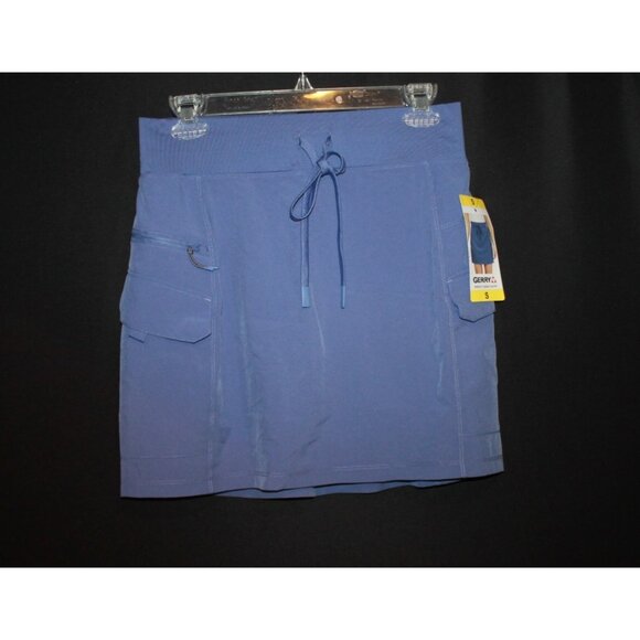 NWT GERRY Periwinkle BLUE WOMEN'S BREEZY CARGO SKORT Size S NEW - Picture 2 of 3